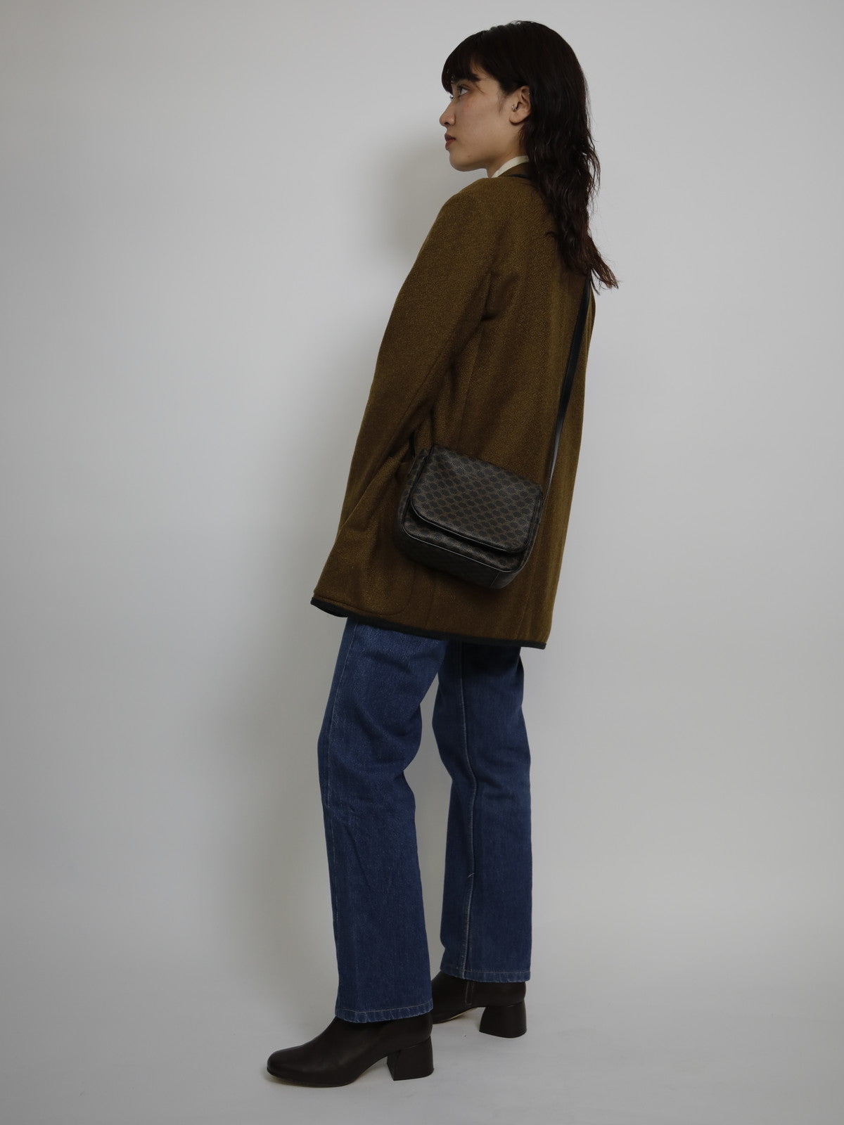 CELINE マカダム ショルダーバッグ