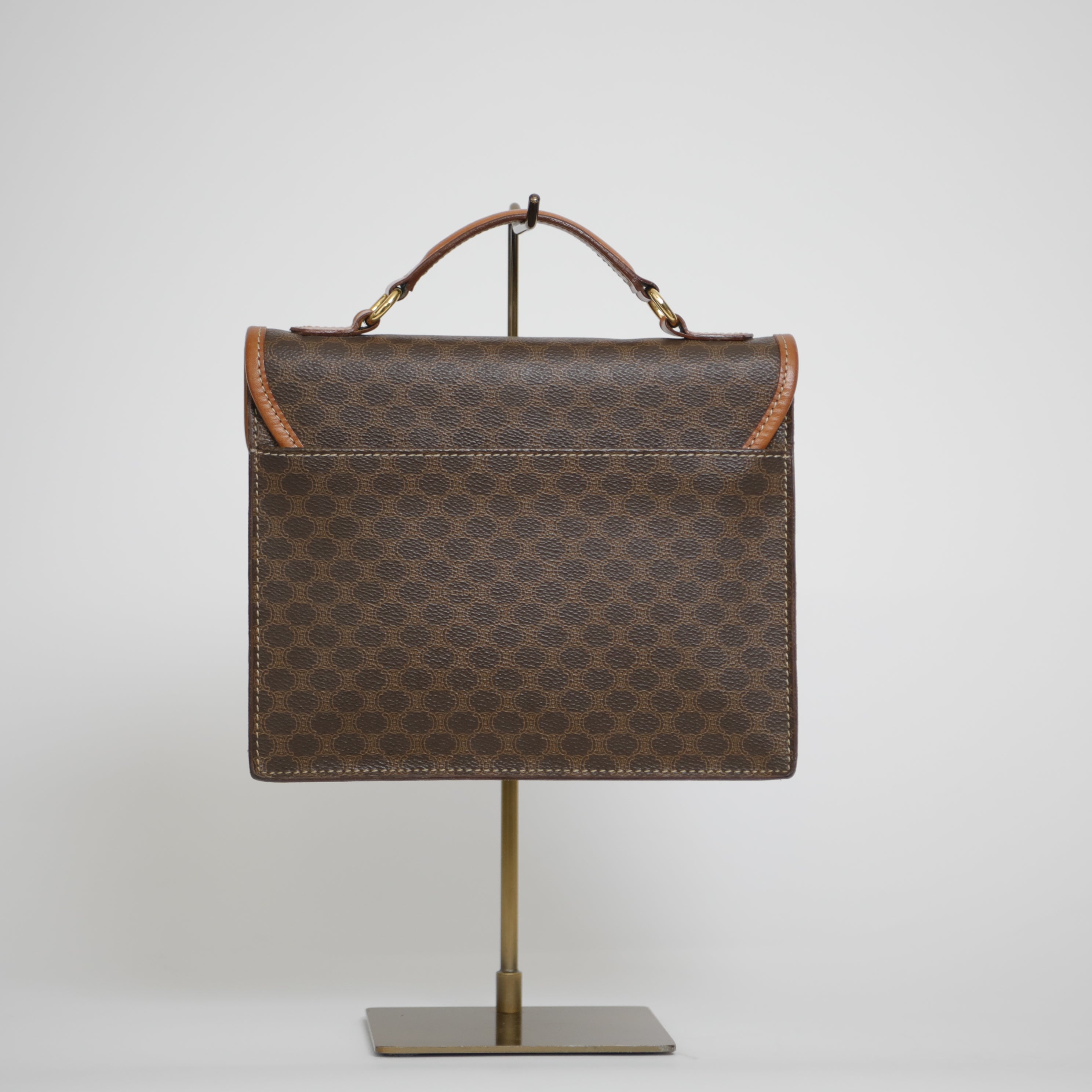 CELINE マカダム ハンドバッグ