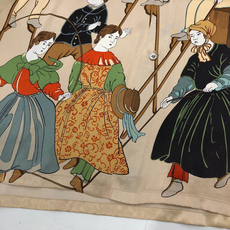 Yohji Yamamoto Pour Homme 95AW Rokumeikan printed shirt