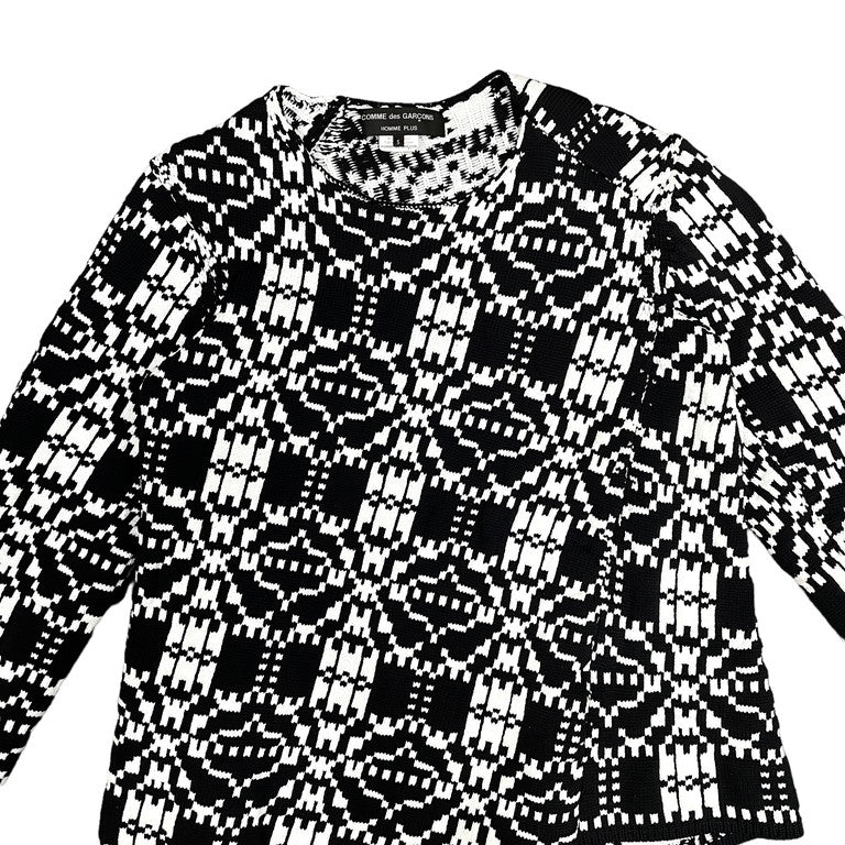COMME des GARCONS HOMME PLUS 21AW Geometric pattern knit