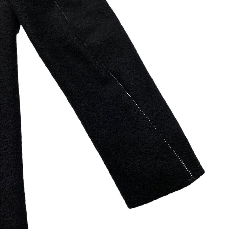 The Viridi-anne Fulling Knit Long Jacket 圧縮ウールオーバーロックステッチロングジャケット