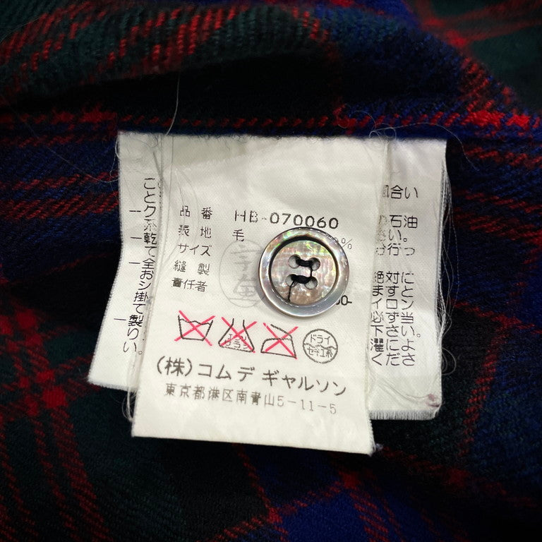COMME des GARCONS HOMME 00AW Plaid flannel shirt