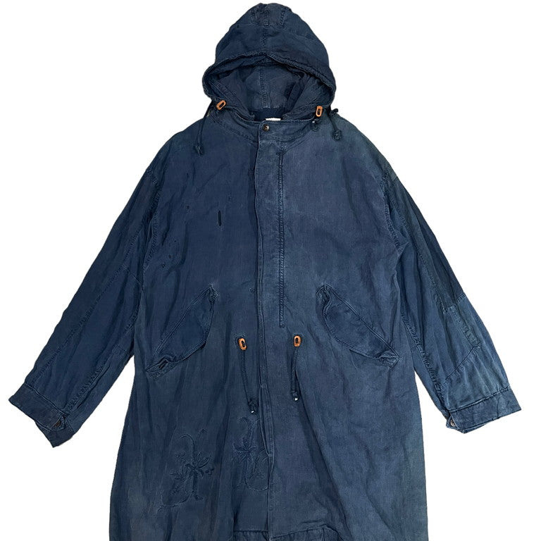 kaval Boro fishtail long coat