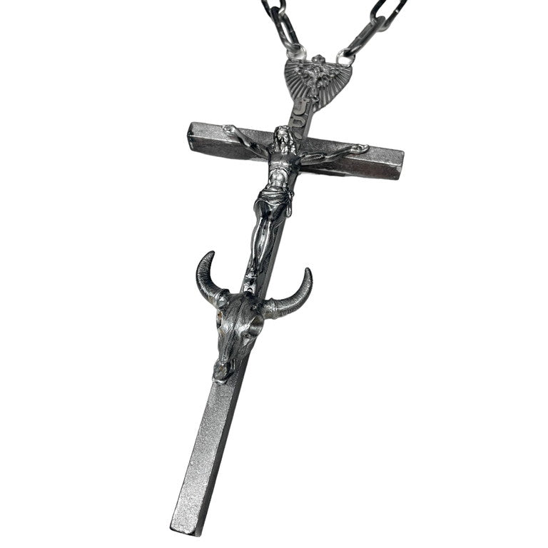 Jean Paul GAULTIER 磔刑クロスバッファローチェーンネックレス