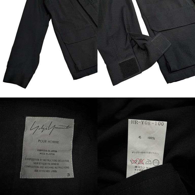 Yohji Yamamoto Pour Homme 06SS Wool gabardine F1 field jacket