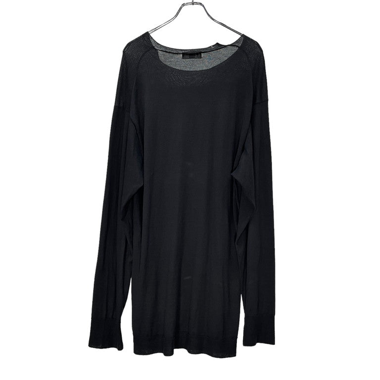 Yohji Yamamoto Pour Homme 13SS Slit knitted sweater