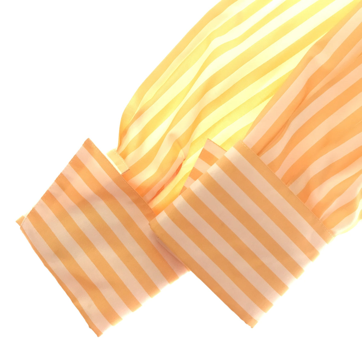 Christian Dior シルク混ストライプラウンドカラーシャツ