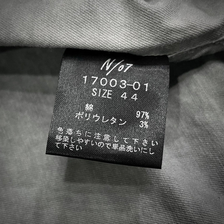 N/07 16SS Cold-dyed anatomical shirt