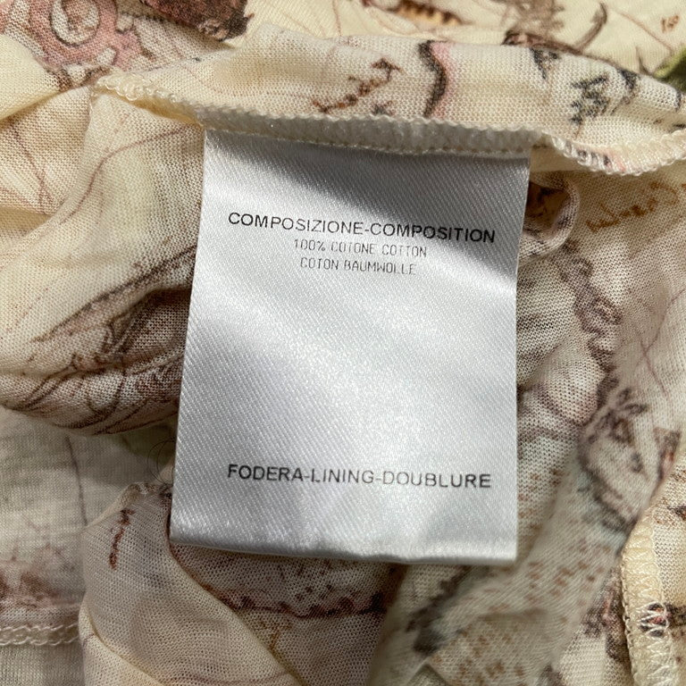 Alexander McQueen 05SS Printed gauze top