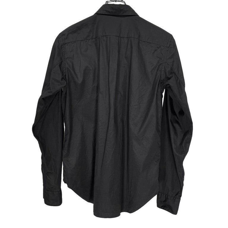 CDG コットンブロードロゴプリントフロントベルトシャツ