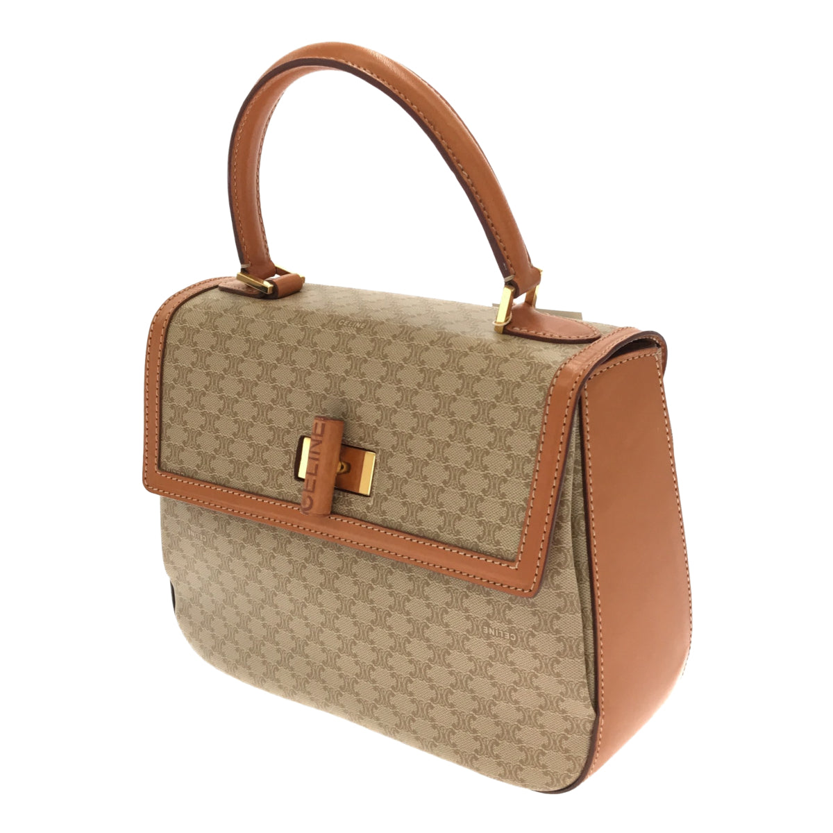 CELINE マカダム ハンドバッグ