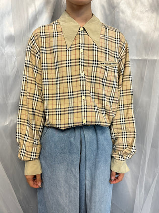 BURBERRYS' ノバチェックシルクシャツ