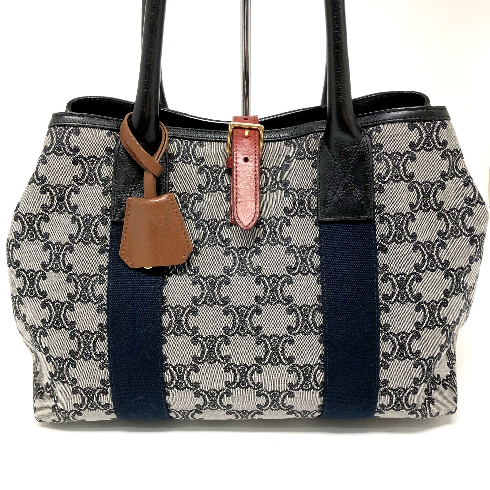 CELINE トートバッグ キャンバス マカダム