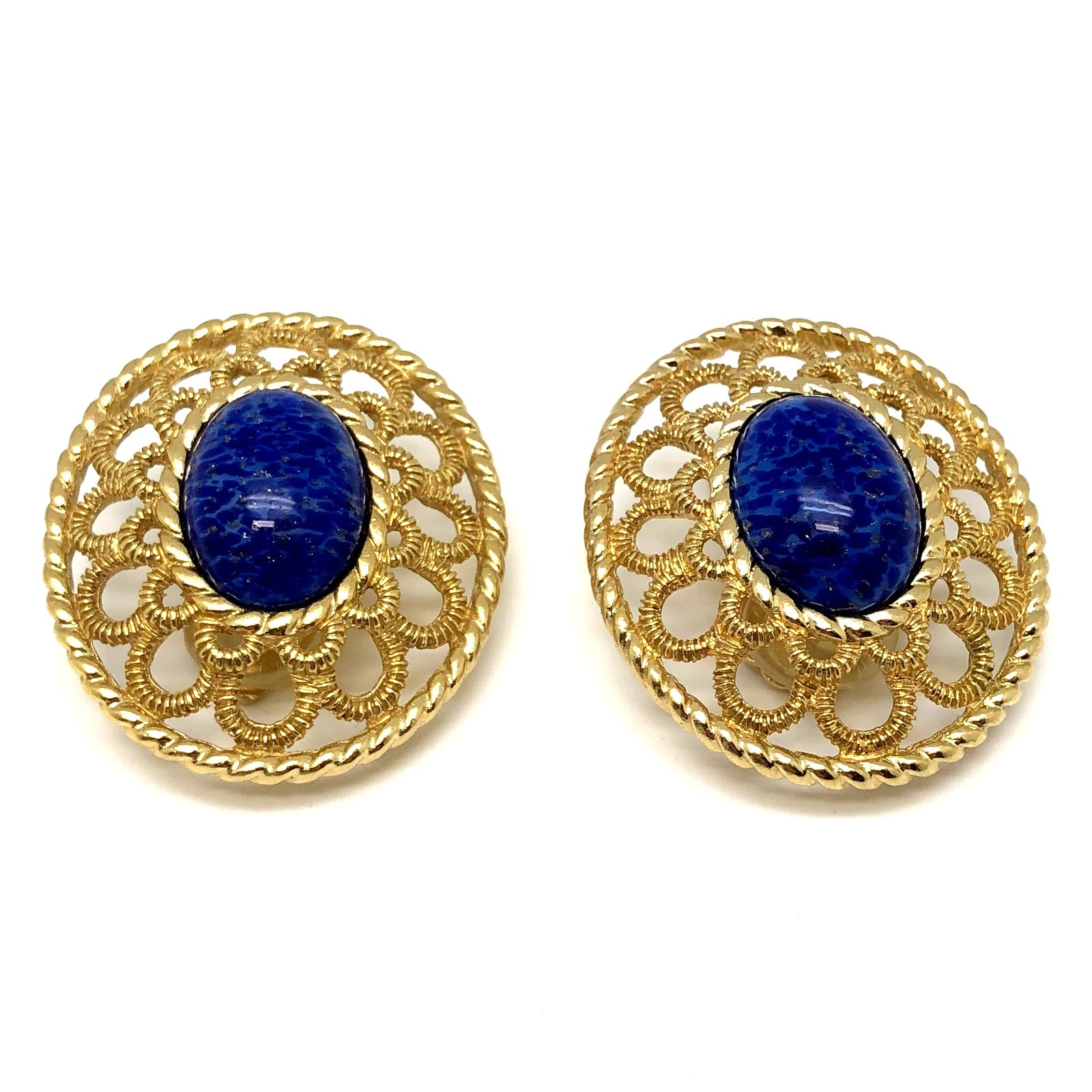 Christian Dior イヤリング ラピスラズリ