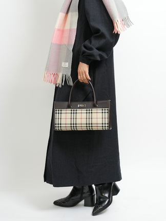 BURBERRY チェック ハンドバッグ
