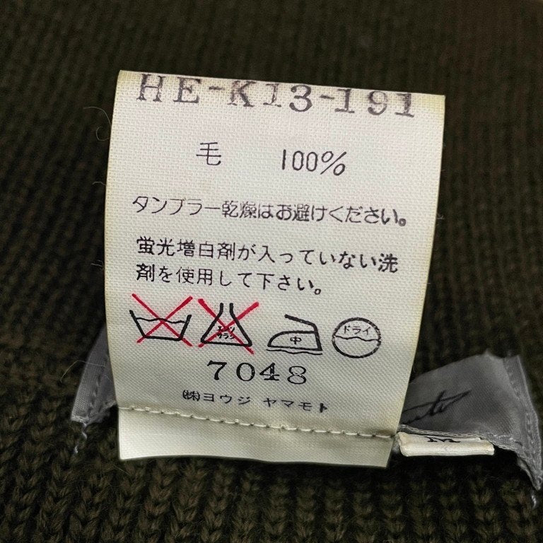 Yohji Yamamoto Pour Homme 95AW マルチポケットジップアップハイネックニットベスト Archive 90s 鹿鳴館期