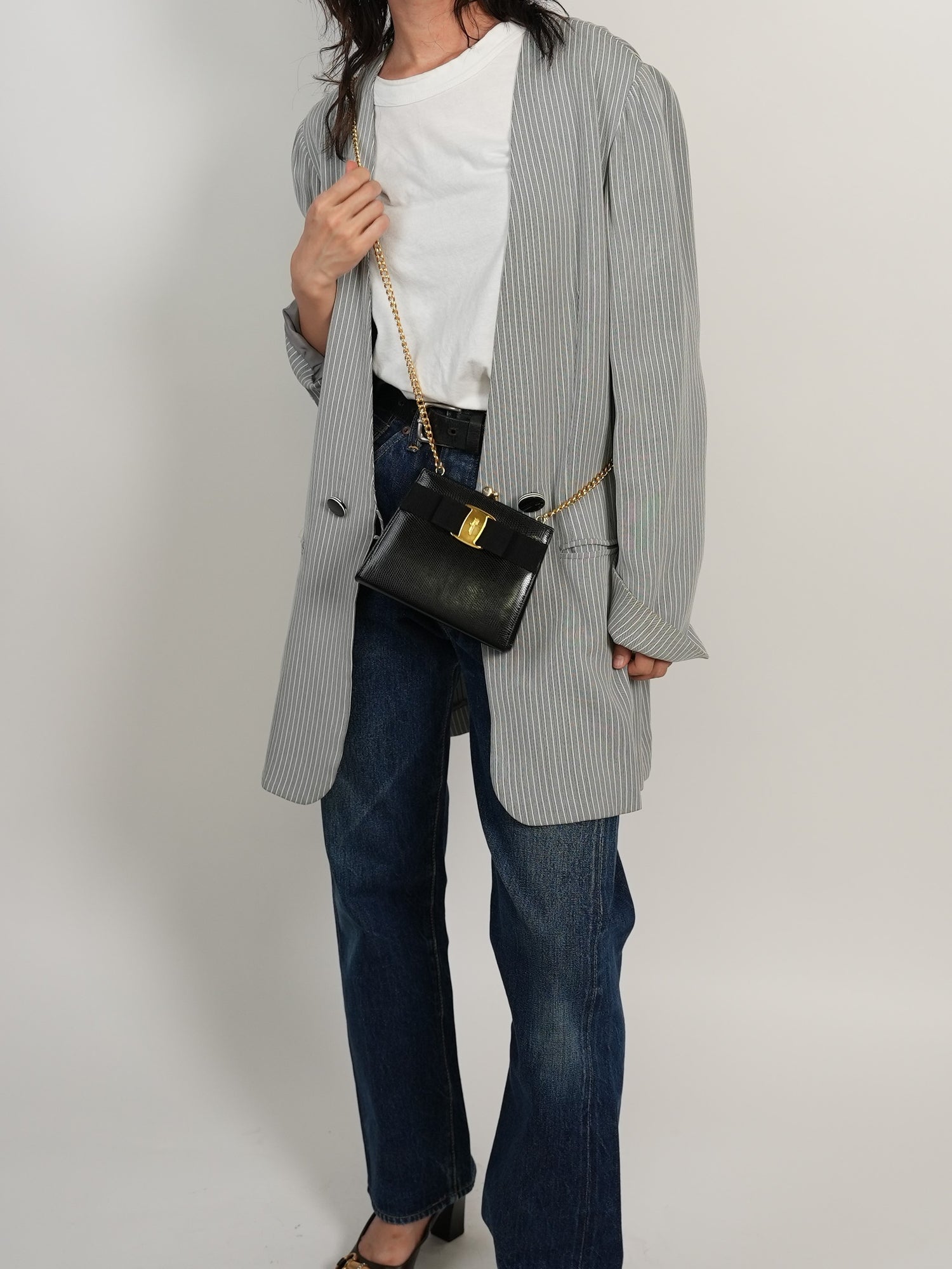 Salvatore Ferragamo ヴァラ チェーンショルダーバッグ