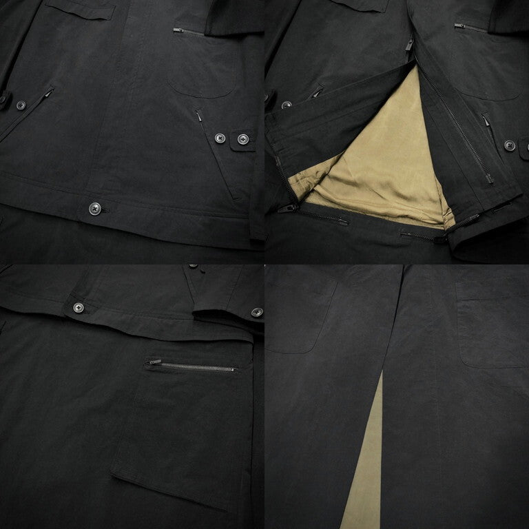 Yohji Yamamoto Pour Homme 17AW Docking stole zipped coat