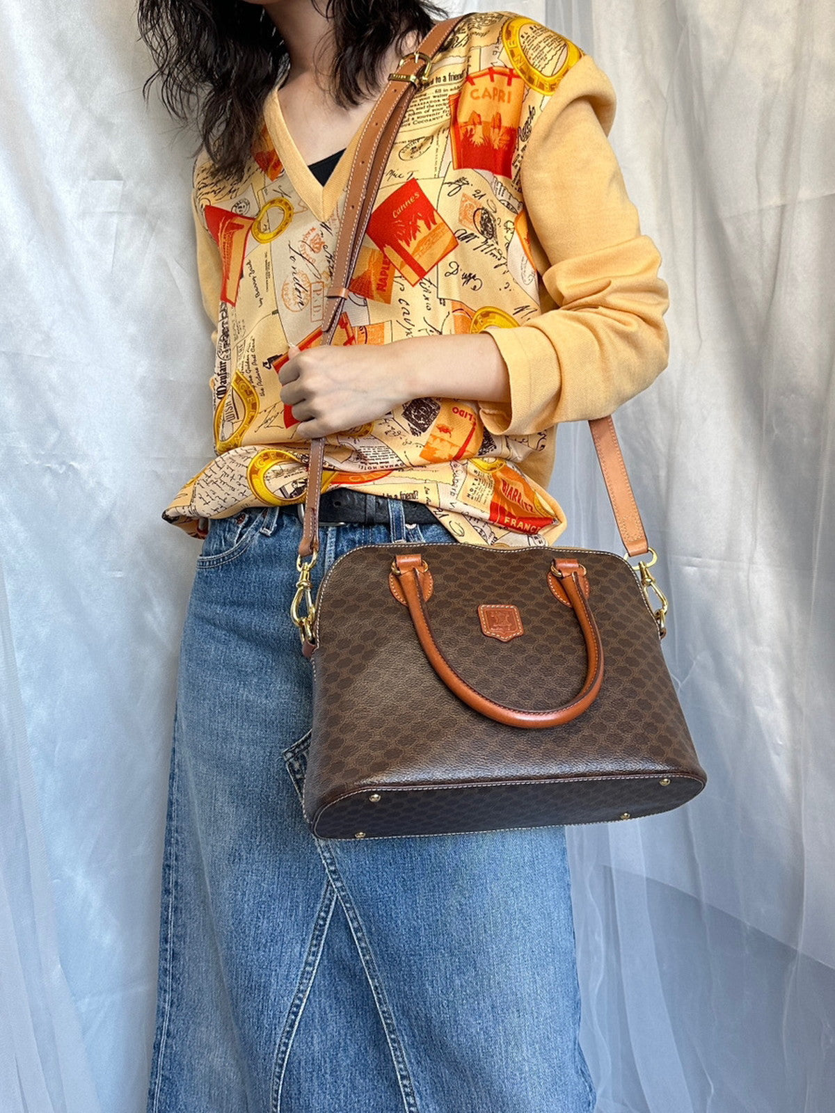 CELINE 2WAY ハンドバッグ マカダム