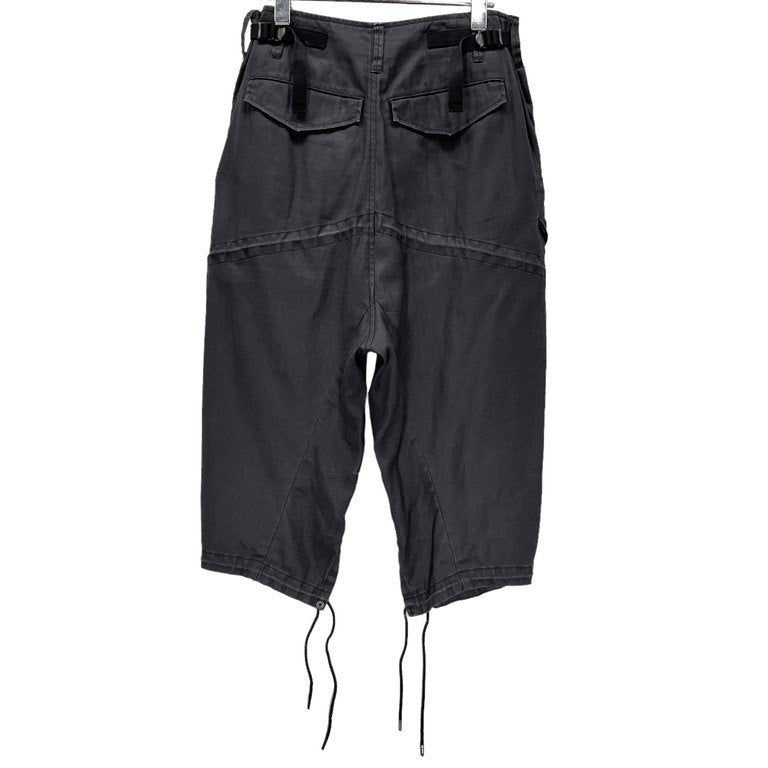 JULIUS 19SS COATED COTTON TWILL RECONSTRUCTION MILITARY PANTS モッズコート解体再構築クロップドミリタリーパンツ