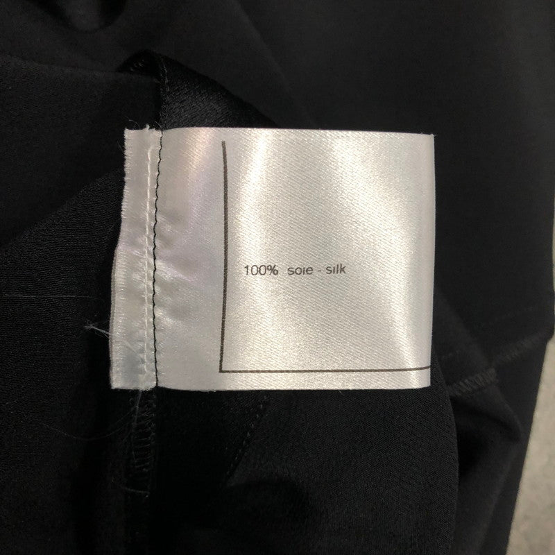 CHANEL バイカラーシルクシャツ