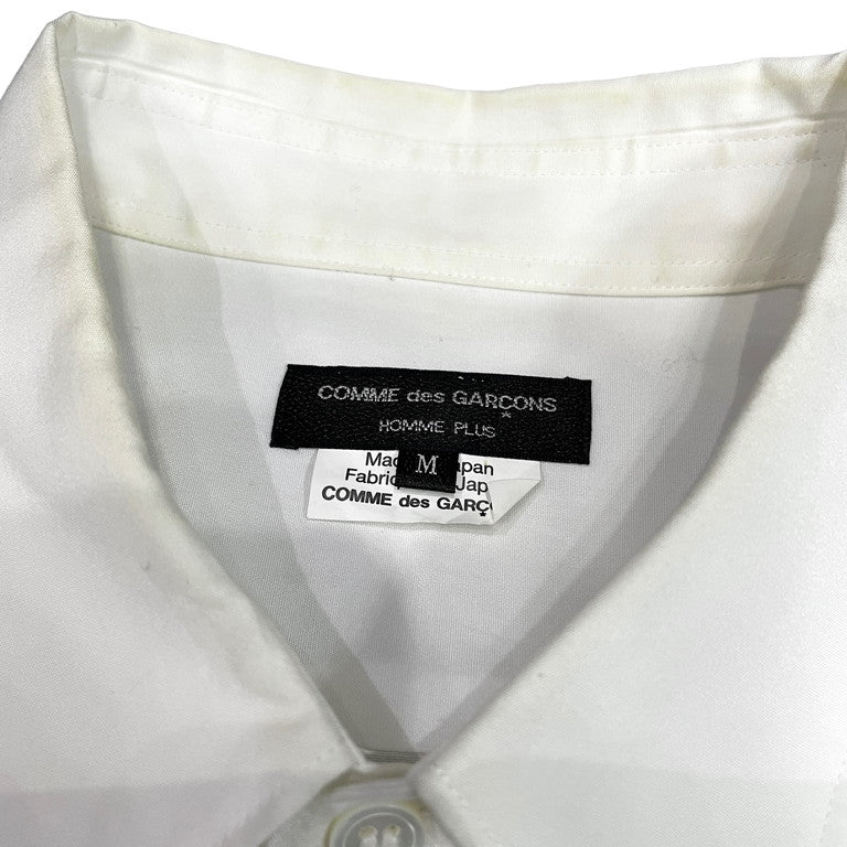 COMME des GARCONS HOMME PLUS 21SS Cotton broad metalic hybrid shirt