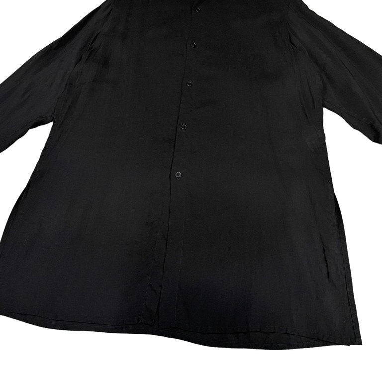 Yohji Yamamoto Pour Homme 22SS スペアカラー付きシャツブラウス セルロースロングシャツ