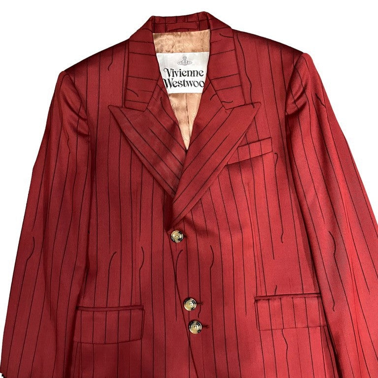 Vivienne Westwood 20AW Double-breasted striped tailored jakcet