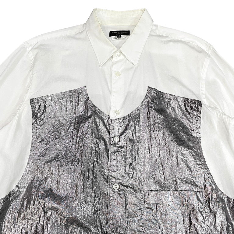 COMME des GARCONS HOMME PLUS 21SS Cotton broad metalic hybrid shirt