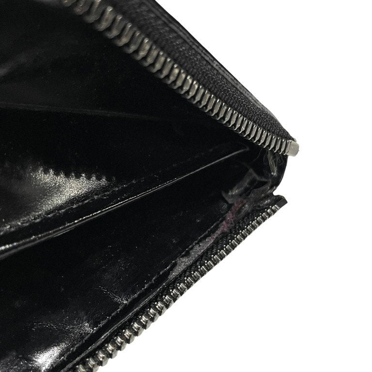 discord Yohji Yamamoto ガラスレザーペイントラウンドジップロングウォレット