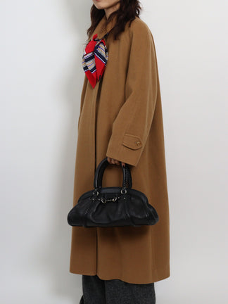 Christian Dior メタルプレート ハンドバッグ