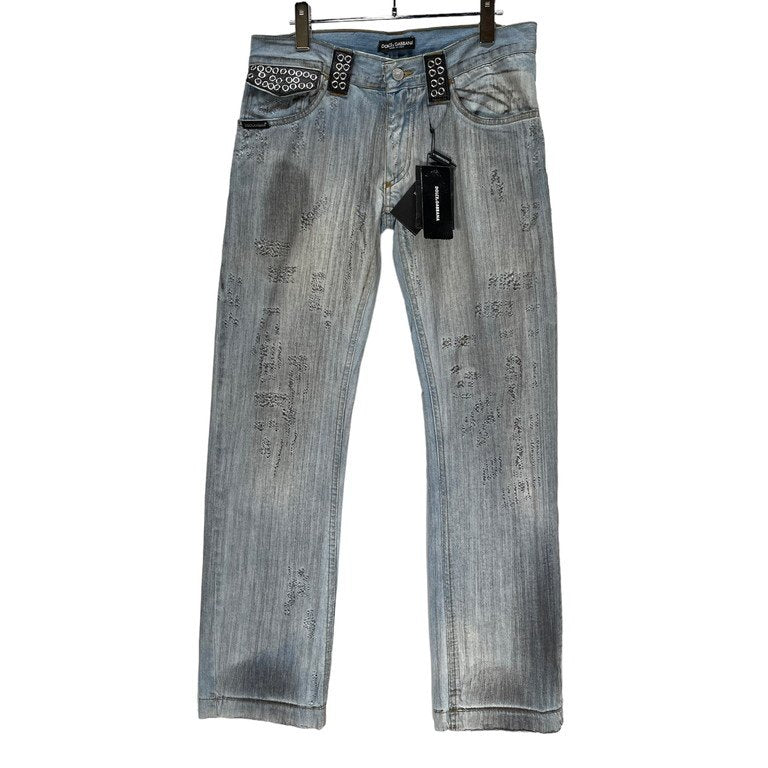 NEXT51｜D.F.L｜DOLCE&GABBANA 06SSレザーベルトループハトメダメージ 
