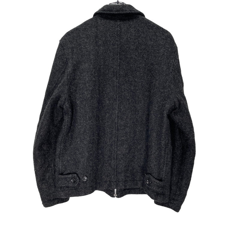COMME des GARCONS HOMME 03AW Boiled wool zip-up blouson