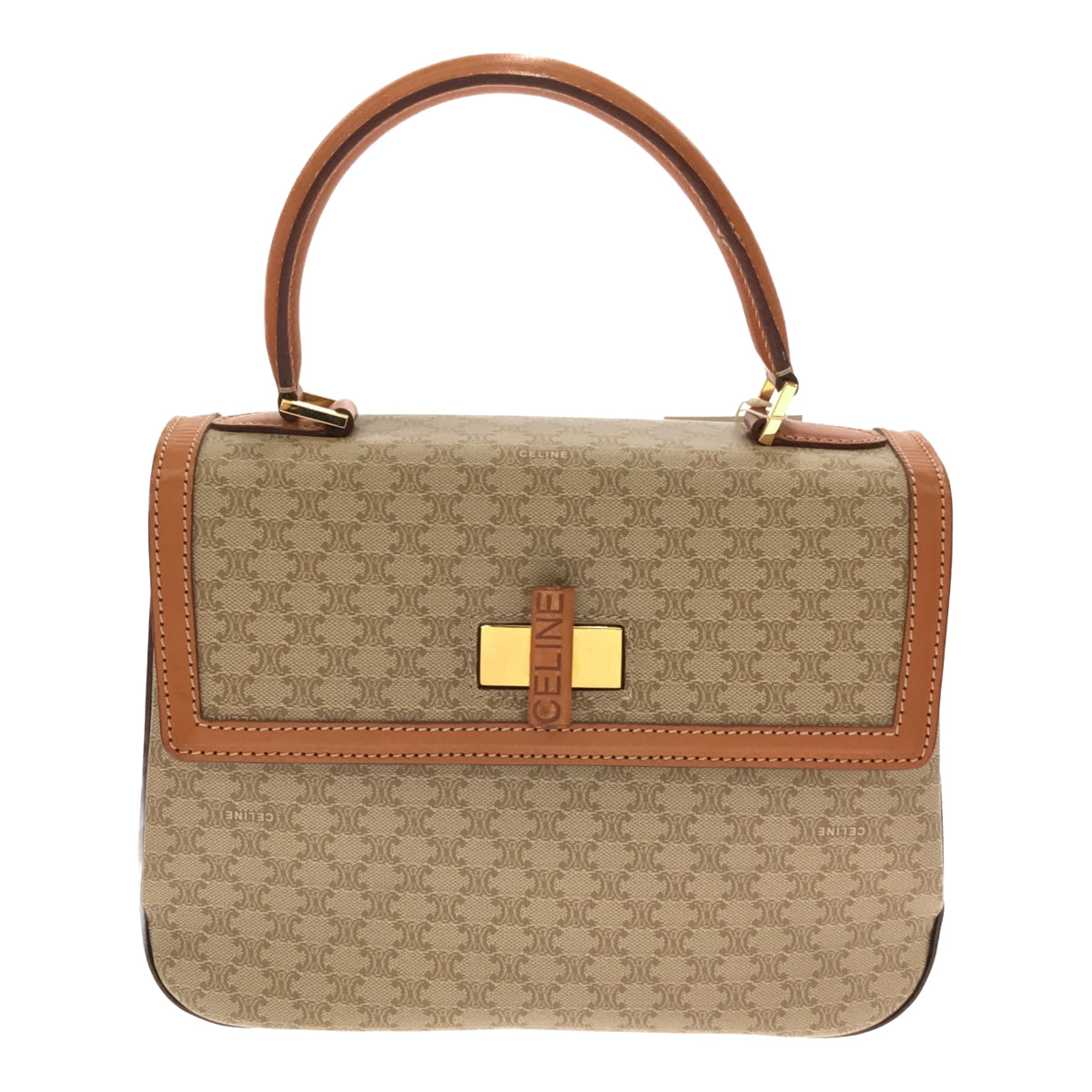 CELINE マカダム ハンドバッグ
