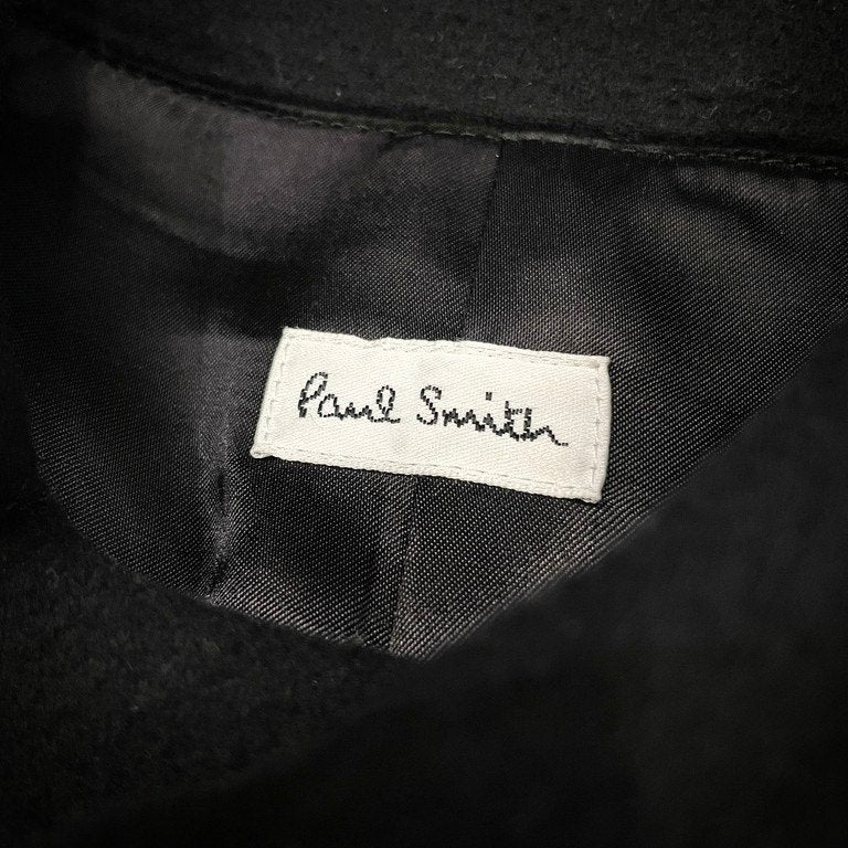 Paul Smith 10AW ウールメルトンアシンメトリーポンチョコート ケープ マント