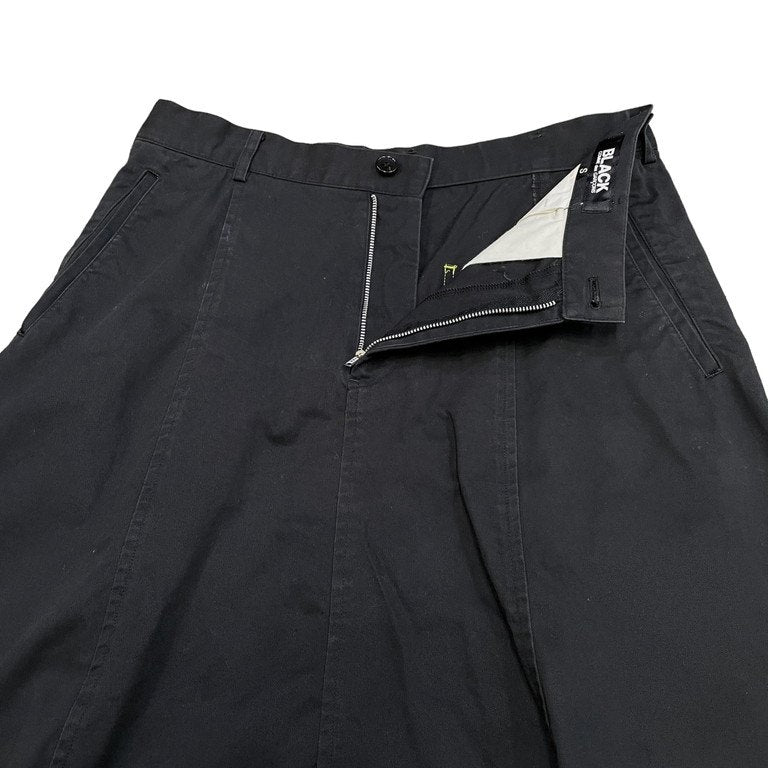 BLACK COMME des GARCONS 蛍光色バックポケットコットンツイルサルエルパンツ ドロップクロッチ ボトムス ブラック 1G-P022 コムデギャルソン メンズ レディース ユニセックス