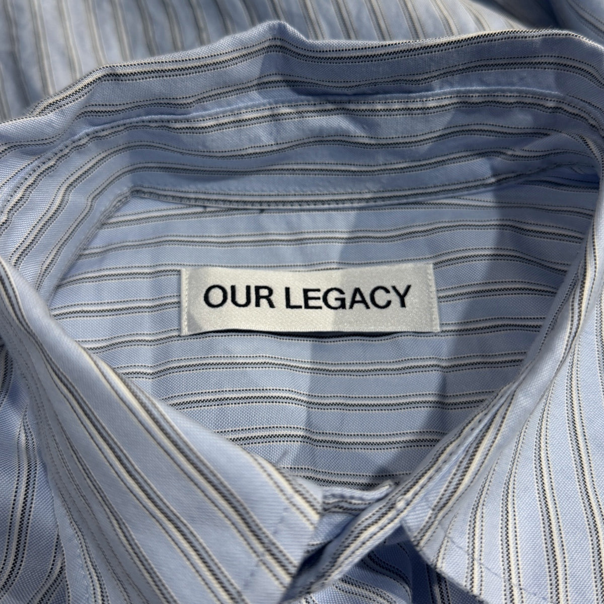 OUR LEGACY 24AW BORROWED SHIRT BIG DADDY STRIPE OXFORD ストライプコットンオックスフォードオーバーサイズシャツ ブラウス トップス M4242BBD アワーレガシー メンズ