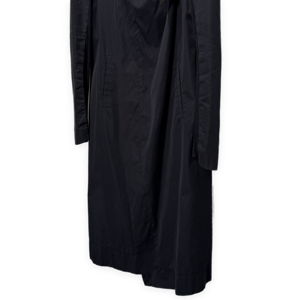 Rick Owens コットンシルクリボンボタンレスロングコート Archive 00s ブルゾン ジャケット アウター リックオウエンス メンズ