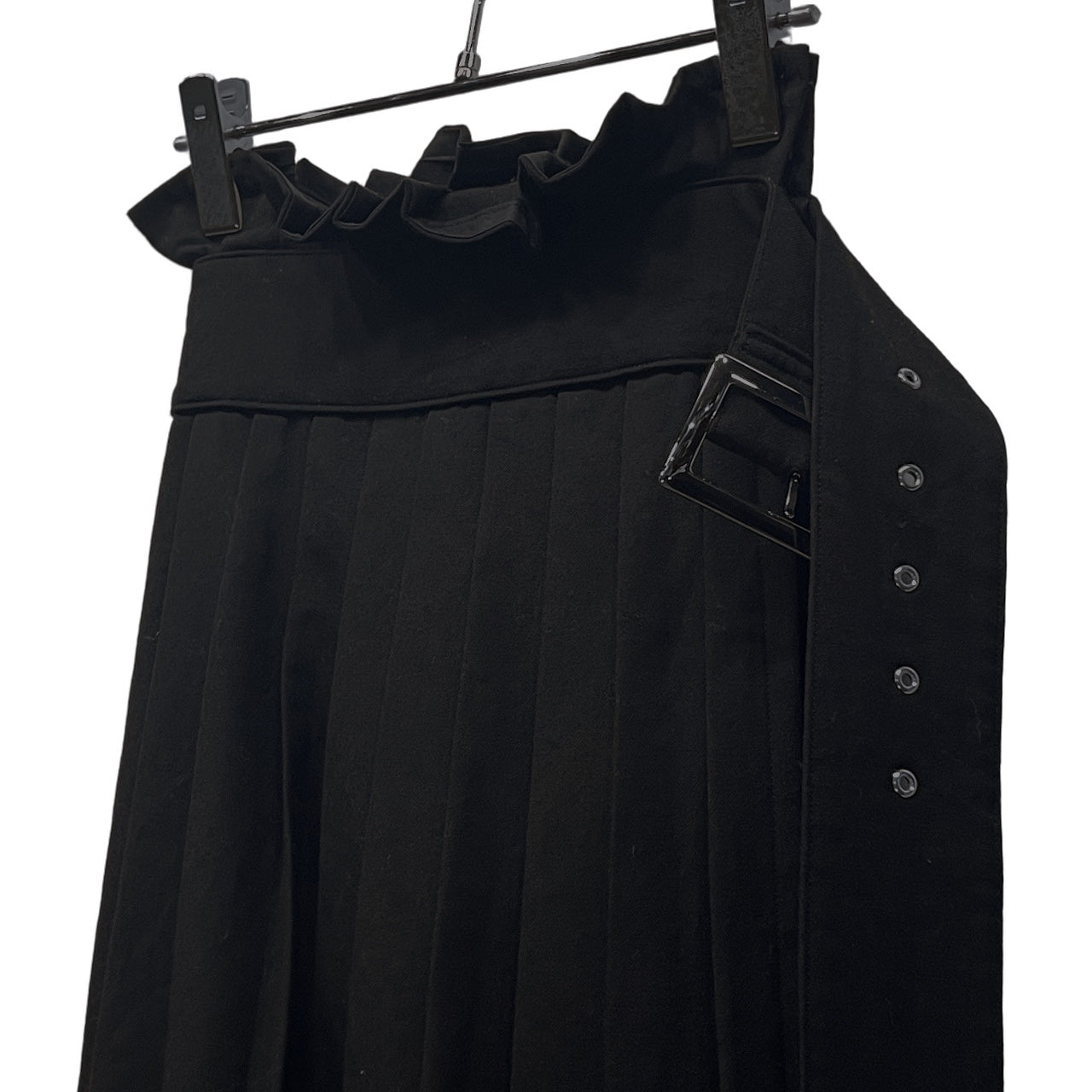 LIMI feu ウールプリーツアシンメトリー巻きスカート ボトムス パンツ レイヤード Yohji Yamamoto リミフゥ ヨウジヤマモト レディース