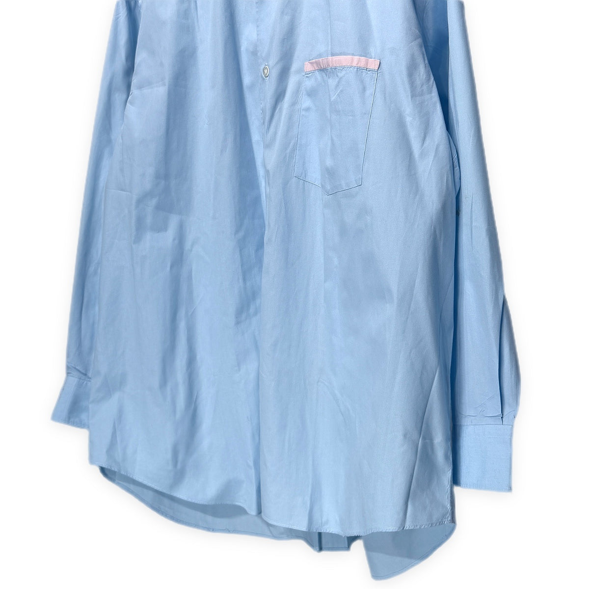 COMME des GARCONS HOMME PLUS 89AW ブロードパールボタンデタッチャブルカラーシャツ ブラウス トップス バンドカラー Archive 80s コムデギャルソンオムプリュス メンズ