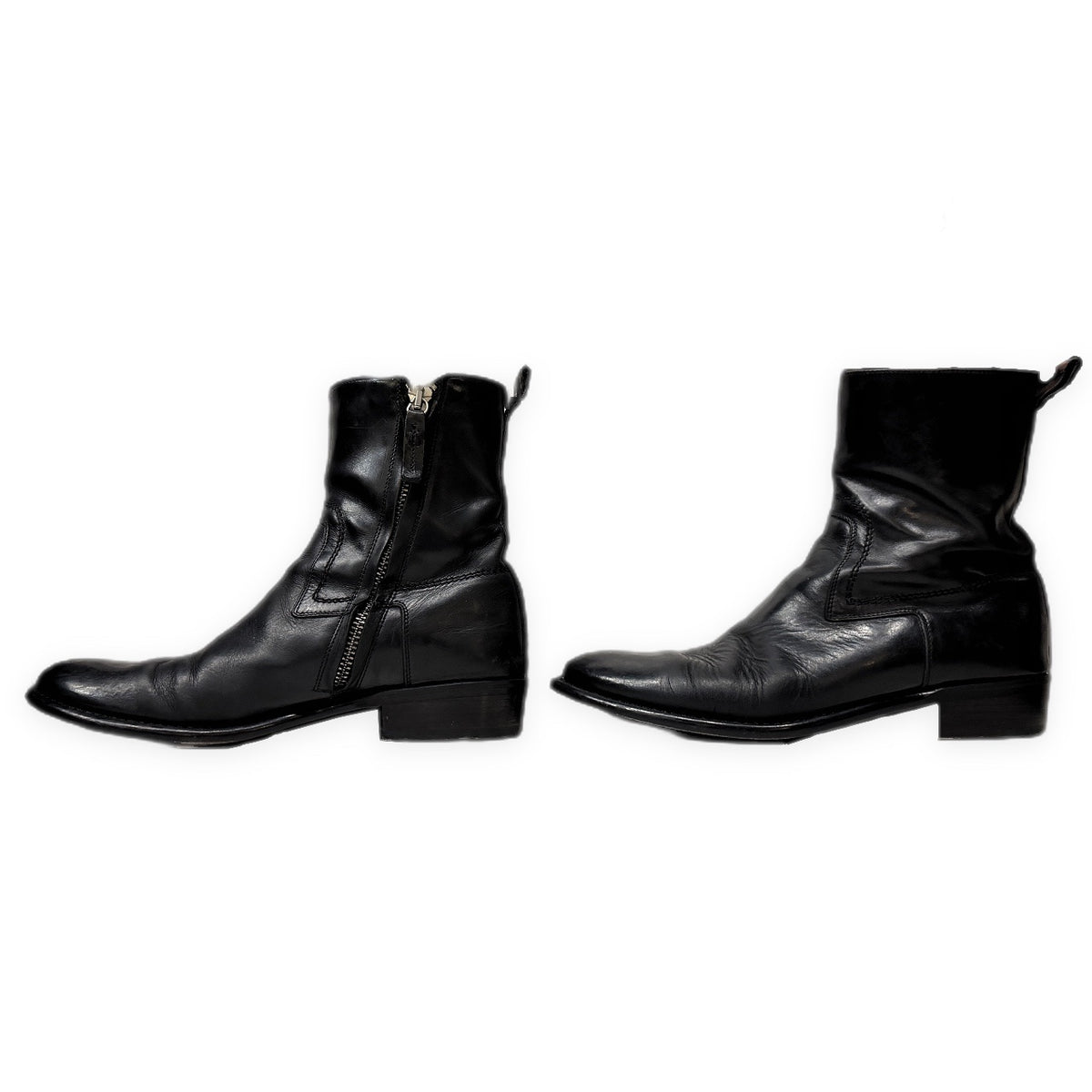 Dior Homme 07AW レザーサイドジップブーツ シューズ 靴 クツ エディ期 エディスリマン Hedi Slimane 42 ディオールオム メンズ
