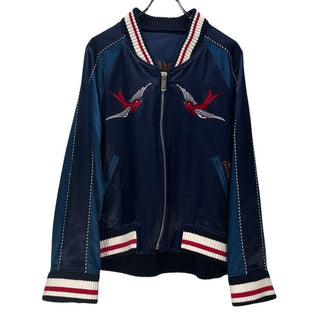 Maison MIHARA YASUHIRO スワロー刺繍スーベニアジャケット ツバメ 薔薇 花 スカジャン ブルゾン コート アウター メゾン ミハラヤスヒロ メンズ