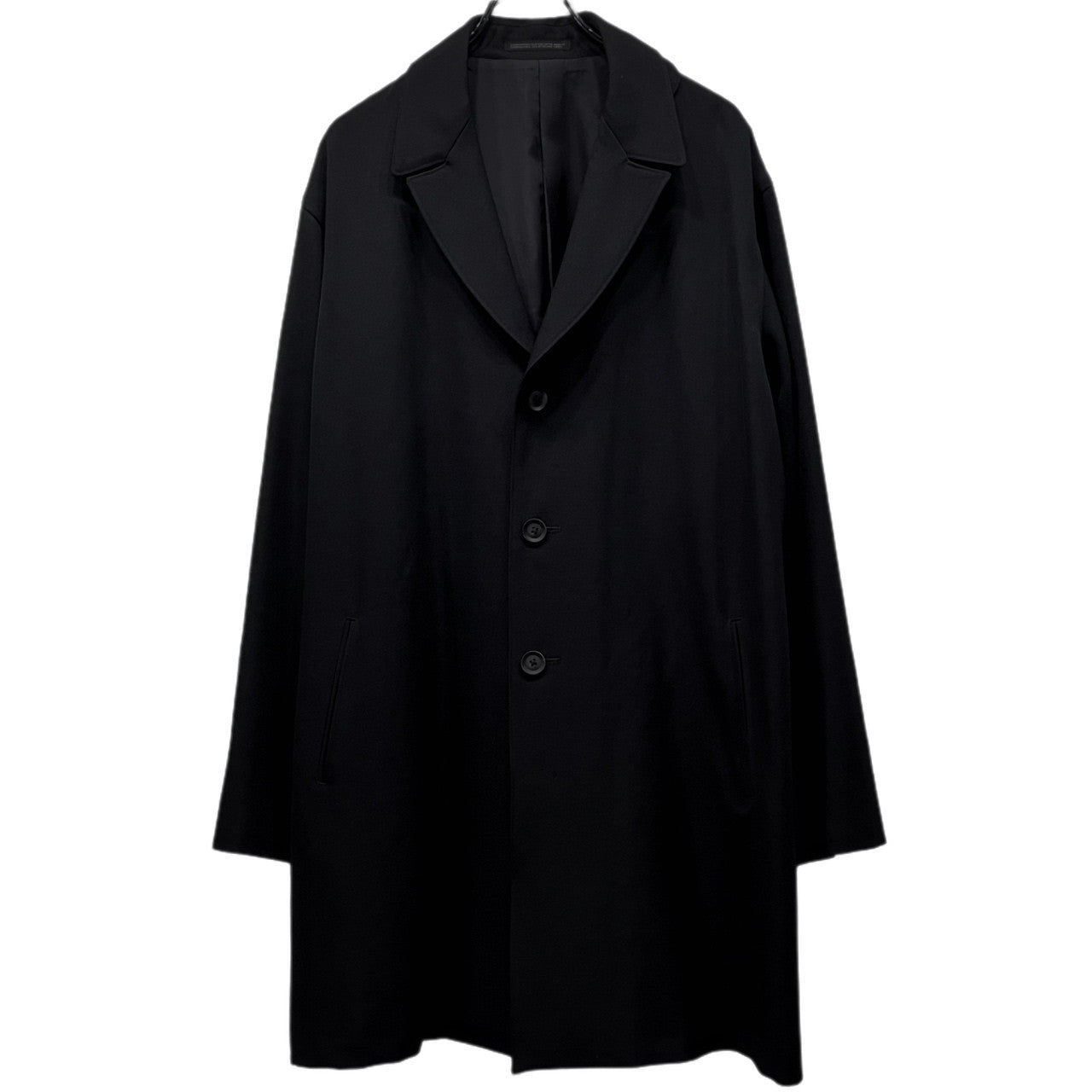 Yohji Yamamoto Pour Homme 25AW ARMY GABARDINE 3 BUTTONS JACKET アーミーギャバジン3ボタンロングジャケット テーラード ウールギャバジン ブルゾン コート アウター HM-J11-101 定価123,200円 ヨウジヤマモトプールオム メンズ