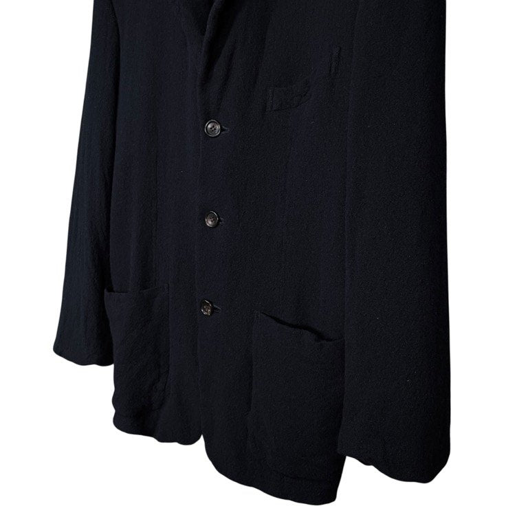 COMME des GARCONS HOMME PLUS ウールナイロンガーゼ5ポケットナローラペル3Bテーラードジャケット ブレザー Archive 90s 初期 ブルゾン コート アウター コムデギャルソンオムプリュス メンズ