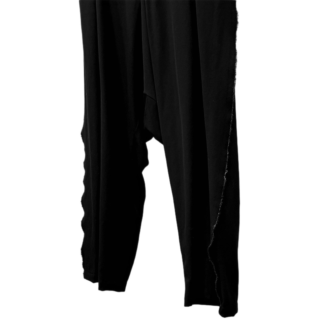 LIMI feu 16AW ウールギャバジンサイドカットオフサルエルパンツ ボトムス 裁ち切り Yohji Yamamoto Femme リミフゥ ヨウジヤマモト レディース