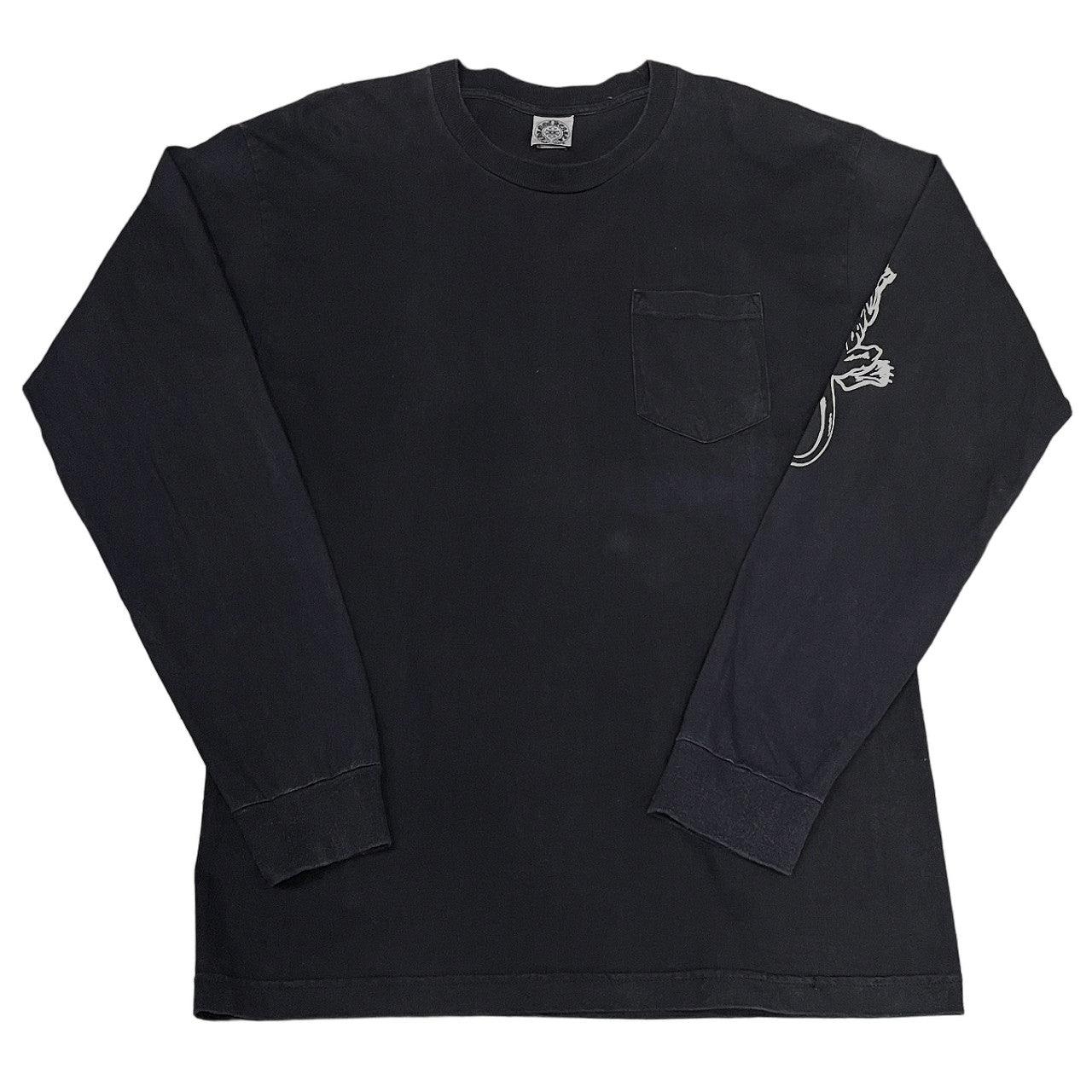 CHROME HEARTS × KYOSUKE HIMURO SOUL STANDING BY タイガー＆CHクロス＆スクロールラベルプリントロングスリーブTシャツ カットソー Tee T-shirt ロゴ 長袖 トップス クロムハーツ 氷室京介 メンズ レディース ユニセックス