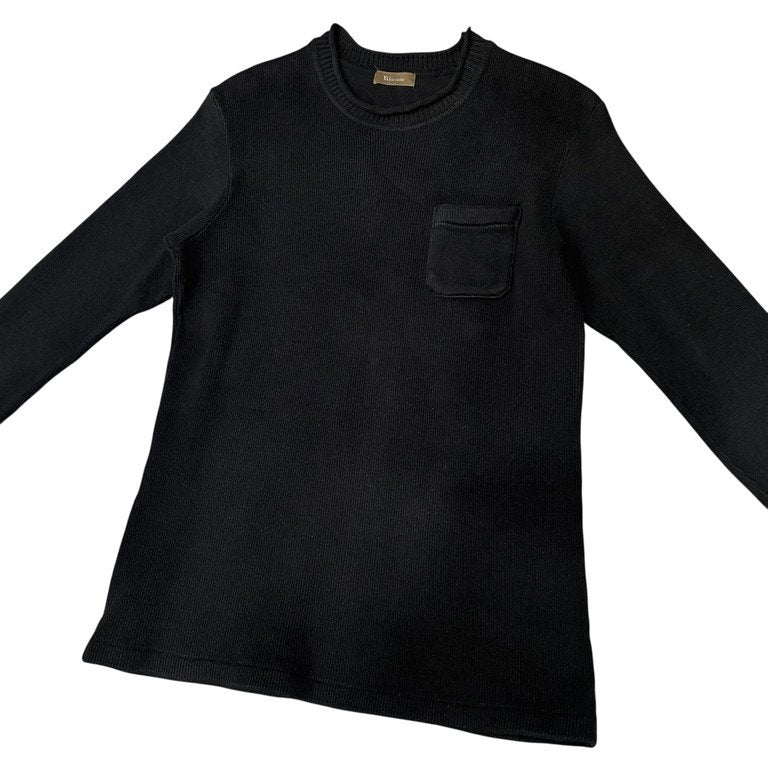 Y's for men クルーネックポケットデザインコットンニットセーター トップス Archive 90s Yohji Yamamoto Pour Homme ヨウジヤマモトプールオム ワイズフォーメン メンズ