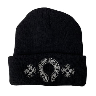 CHROME HEARTS WOOL WATCH CAP CHプラス刺繍ウールニットビーニー キャップ 帽子 ブラック クロムハーツ メンズ レディース ユニセックス