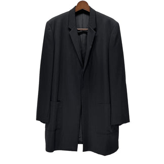 Yohji Yamamoto Pour Homme 99AW ウールギャバジンボタンレスロングテーラードジャケット LOOK4 ジプシー期 Archive 90s ヨウジヤマモトプールオム メンズ
