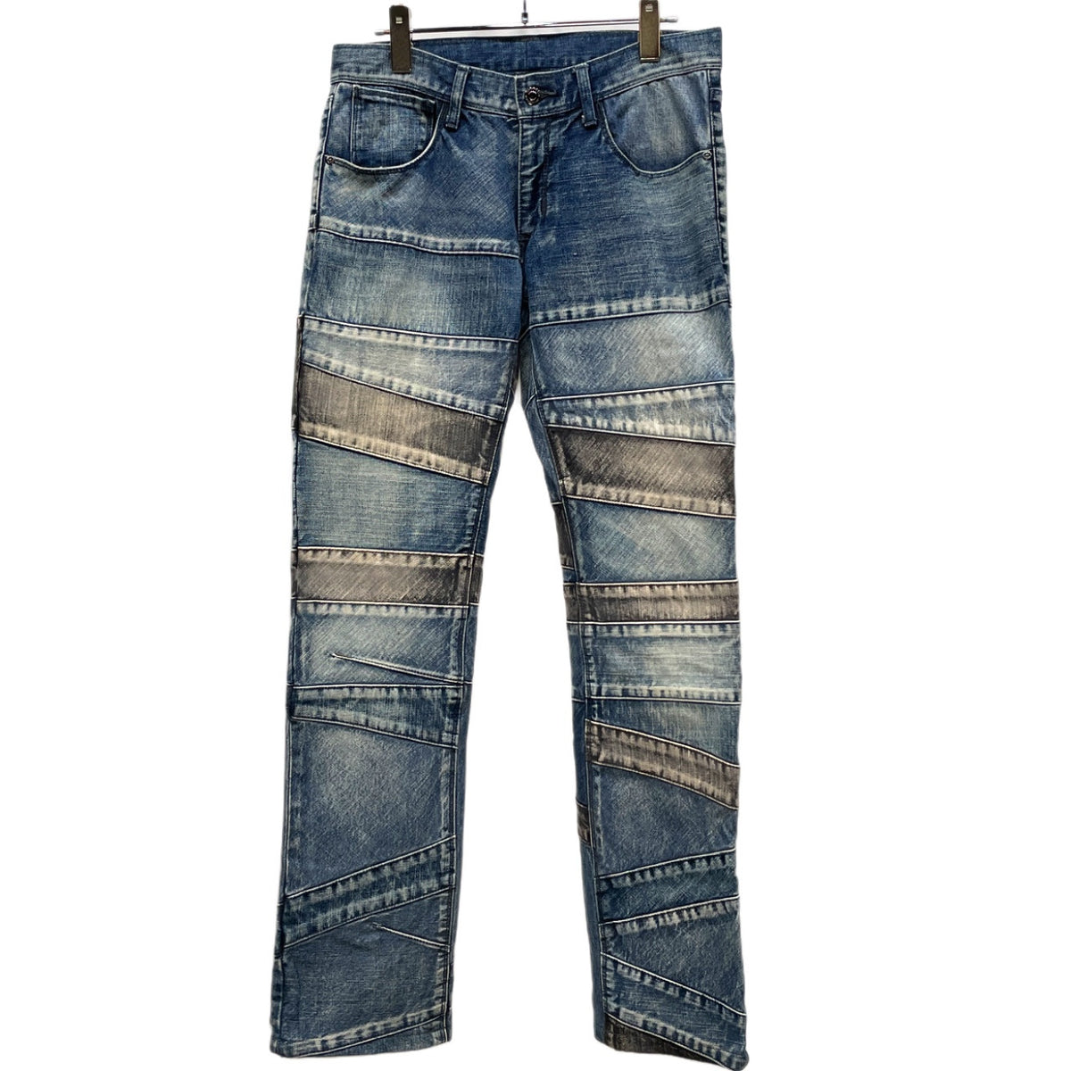 BLACK BARRET by Neil Barrett パッチワークハギデニムパンツ ジーンズ ボトムス ブラックバレット ニールバレット メンズ